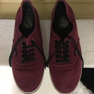 Maroon Classic Vans